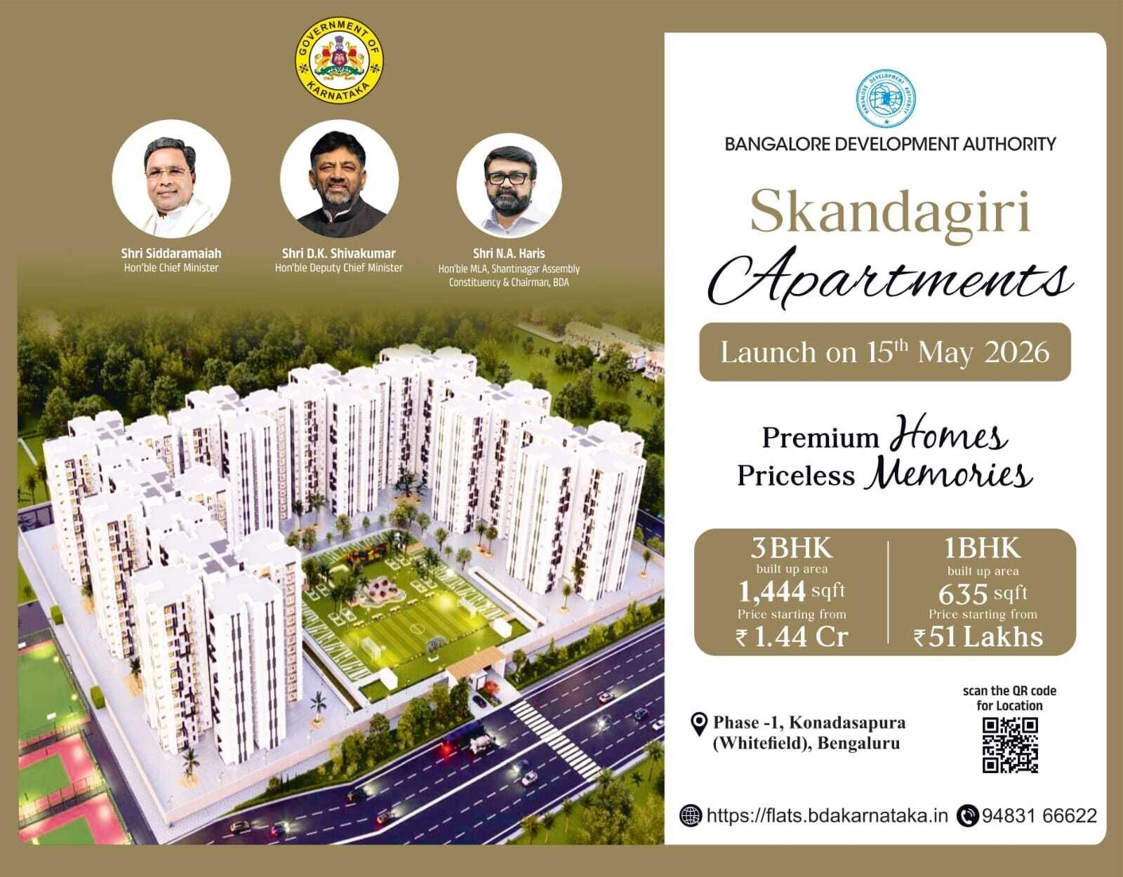 3 BHK in Whitefield